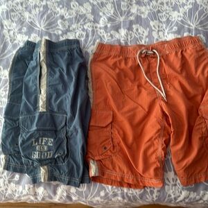 SMALL SIZE TWO pairs SWIMMING SHORTS FOR TEENAGERS. Or younger man.